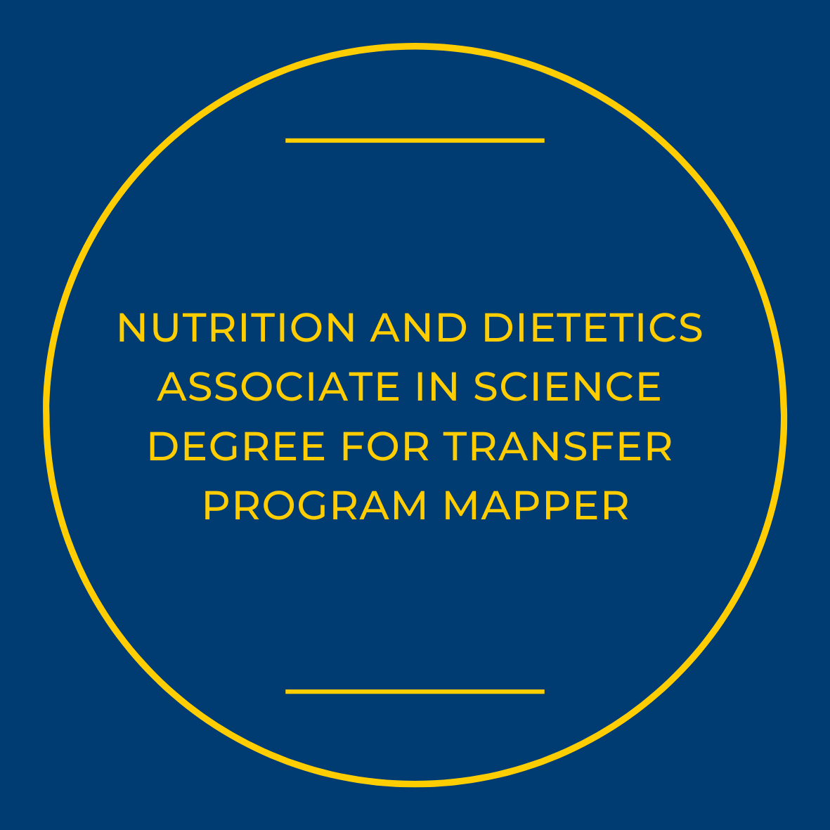 Nutrition & Foods AST Degree Program Mapper
