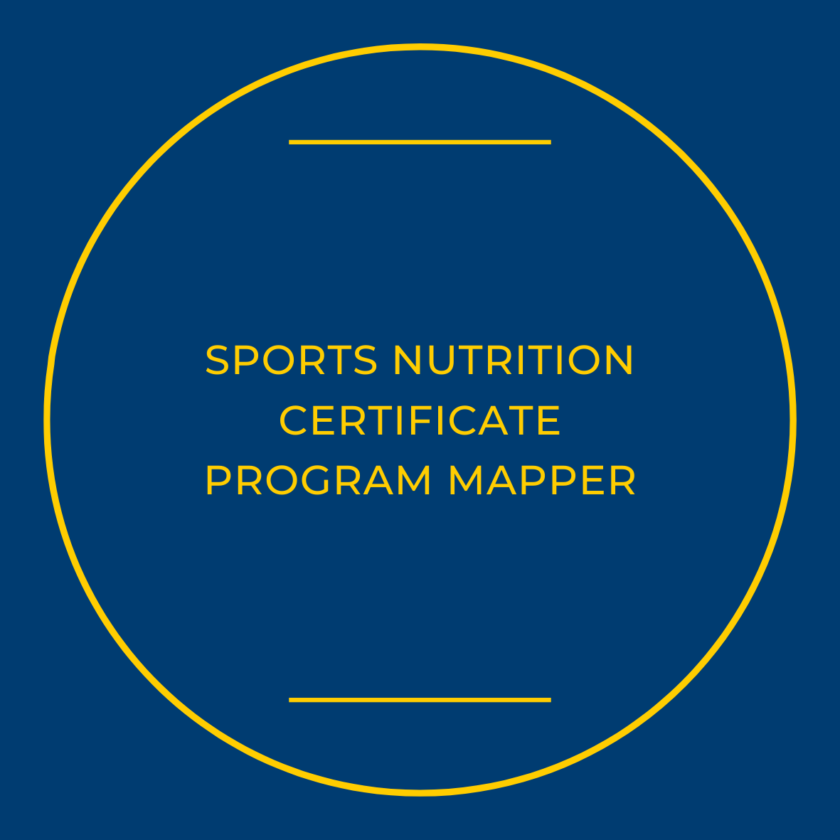 Sports Nutrition Certificate Button Sports Nutrition Certificate Program Mapper Button